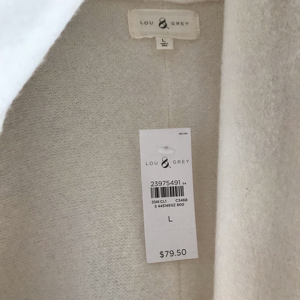 Off white sweater coat